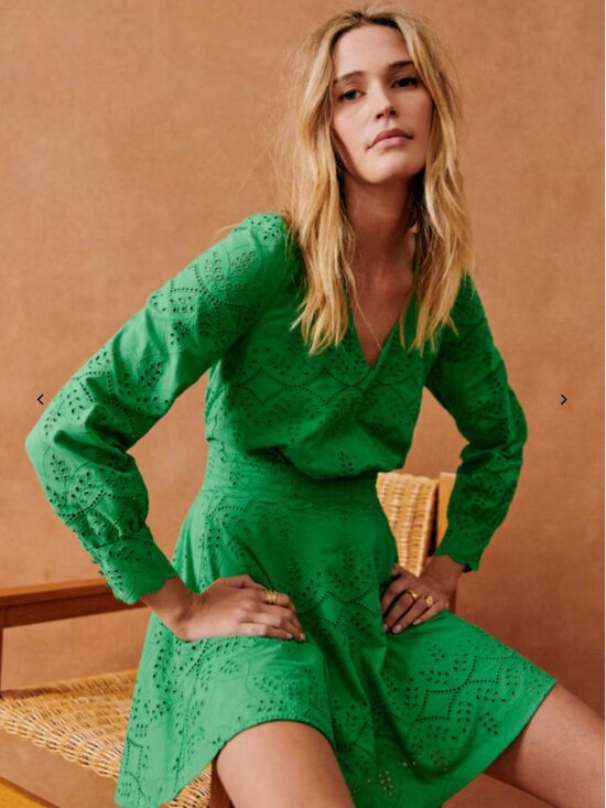 Sezane Dresses & Skirts - NEW Sézane Ilona Dress Bright Green Size US 4 / FR 36 NWT